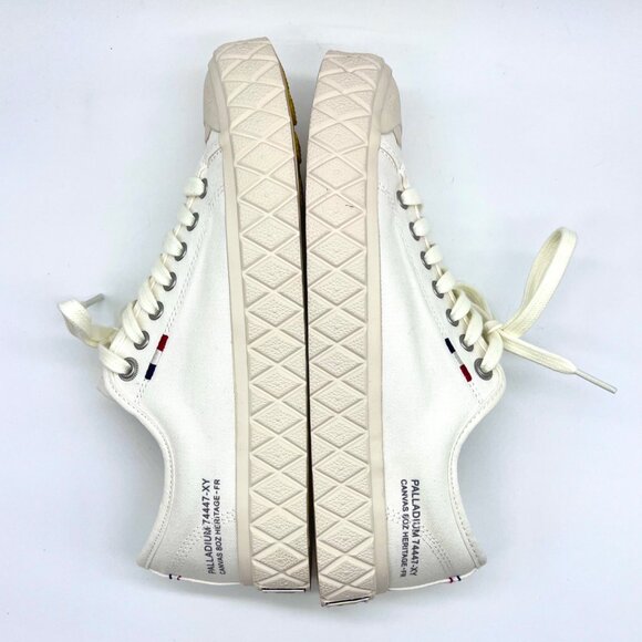 Palladium Palla Ace Organic White Canvas Sneakers Women’s 7.5 - Picture 5 of 8
